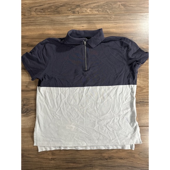 Nike Tops - Women's Nike Dri-Fit Oversized 3/4 Zip Pullover T-Shirt‎ Size Medium Blue/ White